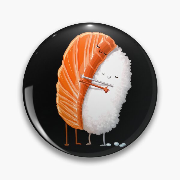 Item preview, Nigiri Sushi Hug Cute Salmon Poster designed and sold by Blissful-USA.