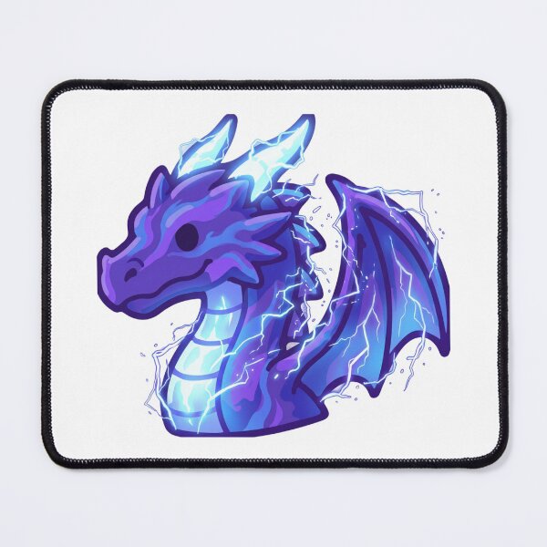 Item preview, Electric Dragon Head – Lightning Elemental Fantasy designed and sold by memink.