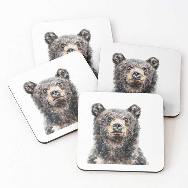 Item preview, Bear Cub | Cute Woodland Animal Watercolor Art designed and sold by Mandayartstudio.