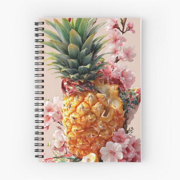 Item preview, Pineapple Tropical Fruits and Flowers designed and sold by Grafititee.