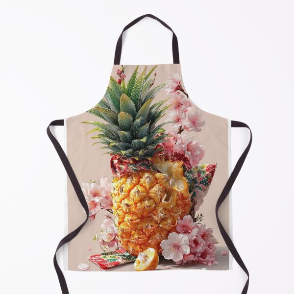 Item preview, Pineapple Tropical Fruits and Flowers designed and sold by Grafititee.