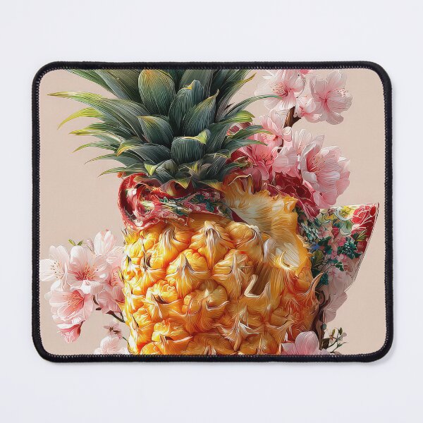 Item preview, Pineapple Tropical Fruits and Flowers designed and sold by Grafititee.