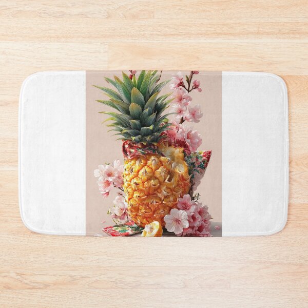 Item preview, Pineapple Tropical Fruits and Flowers designed and sold by Grafititee.