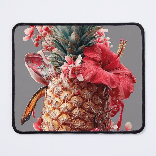 Item preview, Pineapple Tropical Fruits and Flowers designed and sold by Grafititee.