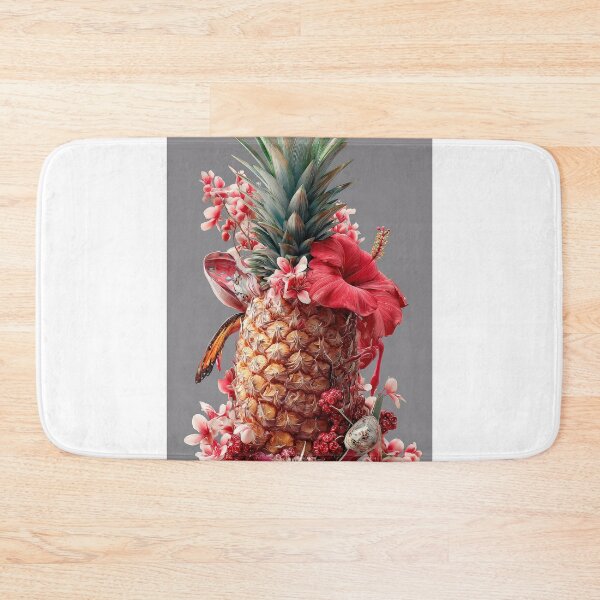 Item preview, Pineapple Tropical Fruits and Flowers designed and sold by Grafititee.