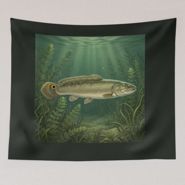 Item preview, Bowfin Illustration – Freshwater Legends Fishing Art designed and sold by Northbound Trail.