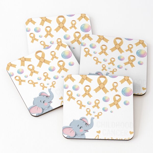 Item preview, Cute Elephant Gold Balloons Childhood Cancer Awareness Month  designed and sold by HectorYuTuvm.