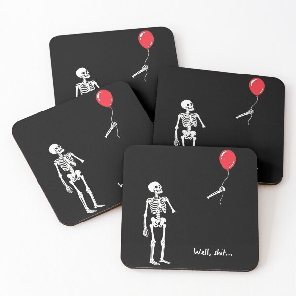 Item preview, Skeleton Lost Balloon Dark Humor designed and sold by RobertBar34259.