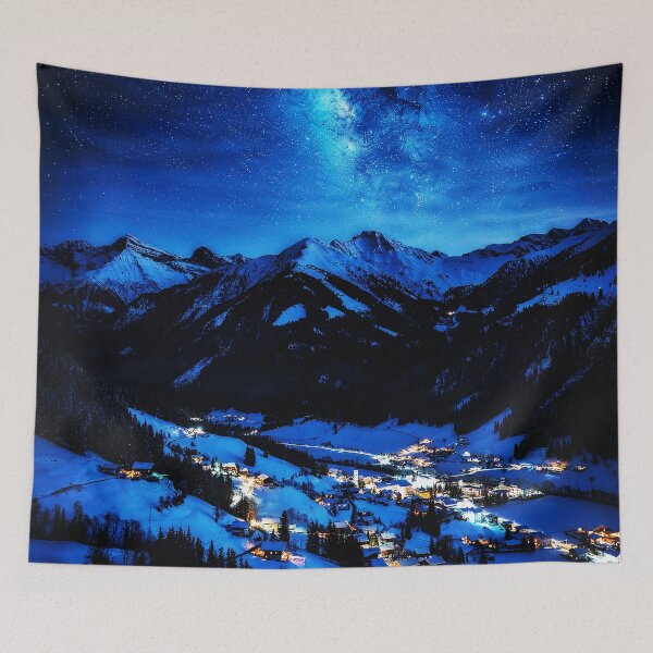 Item preview, Starlit Alpine Village designed and sold by Exodoi.