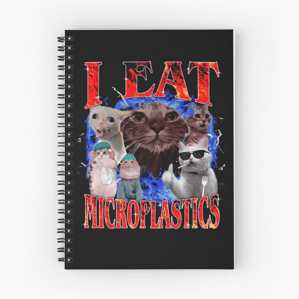 Item preview, I Eat Microplastics Cats Meme Poster designed and sold by TER007.