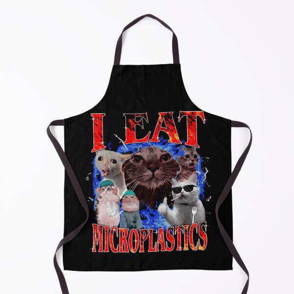 Item preview, I Eat Microplastics Cats Meme Poster designed and sold by TER007.