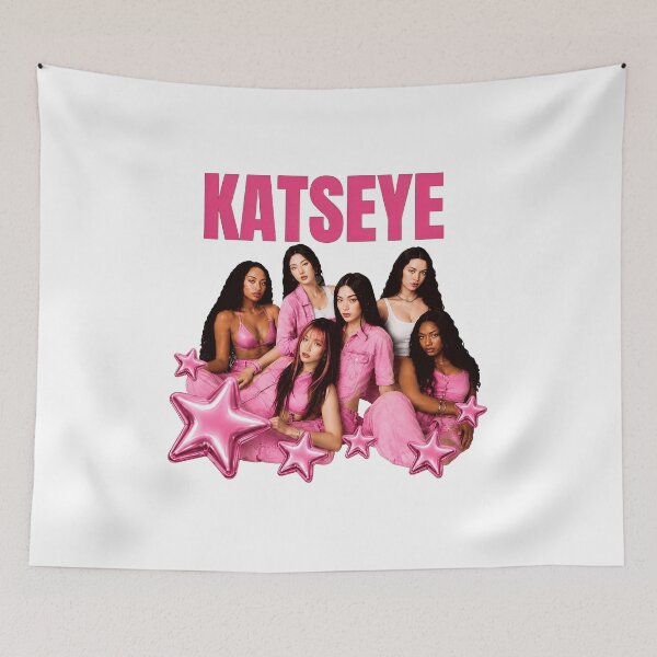 Item preview, KATSEYE Pink Girl Group Glam Pop Aesthetic Design designed and sold by DianeGran98068.