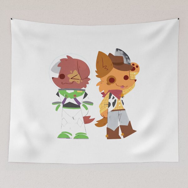 Item preview, Cute Western Cowboy And Alien Friends Cartoon Artwork designed and sold by JohnGutie48727.