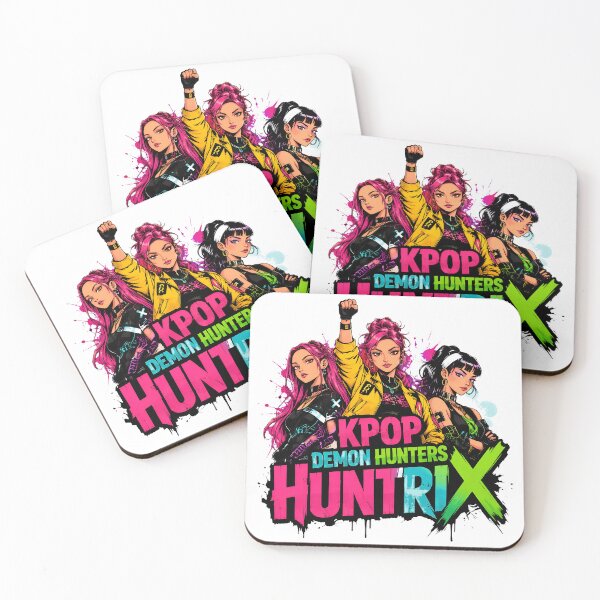 Item preview, KPop Demon Hunters Neon Pop Girl Trio Artwork designed and sold by DianeGran98068.
