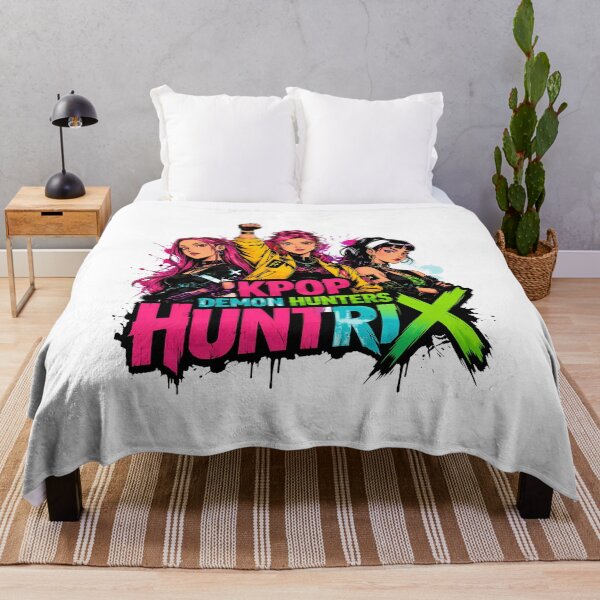 Item preview, KPop Demon Hunters Neon Pop Girl Trio Artwork designed and sold by DianeGran98068.