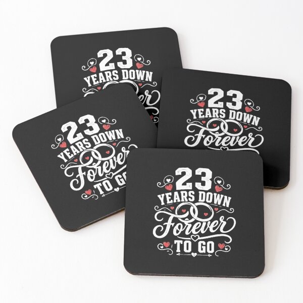 Aperçu de l'œuvre 23 ans déjà, et pour toujours ! Cadeau pour le 23e anniversaire de mariage (hommes et femmes). créée et vendue par Mozaic Clothes.