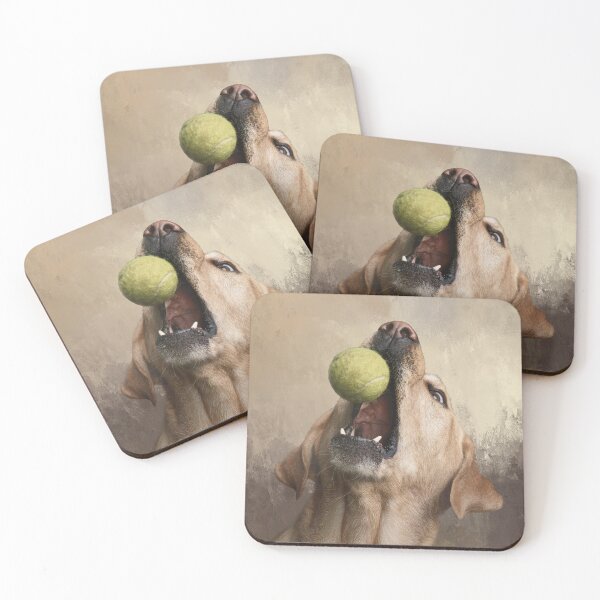 Item preview, Yellow Lab Catching Ball 02 designed and sold by Elisabeth Lucas.