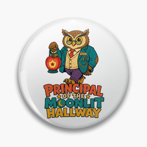 Item preview, Back to School Principal of Moonlit Hallway | Funny School Principal Art designed and sold by Uglyandcute.