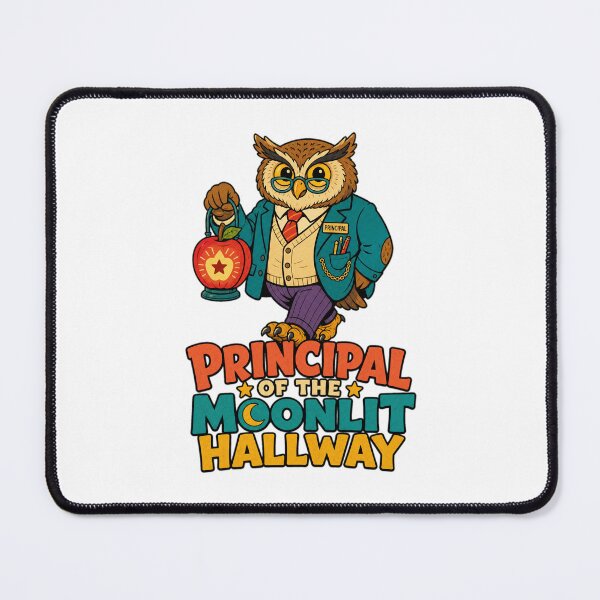 Item preview, Back to School Principal of Moonlit Hallway | Funny School Principal Art designed and sold by Uglyandcute.