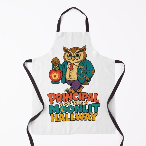 Item preview, Back to School Principal of Moonlit Hallway | Funny School Principal Art designed and sold by Uglyandcute.