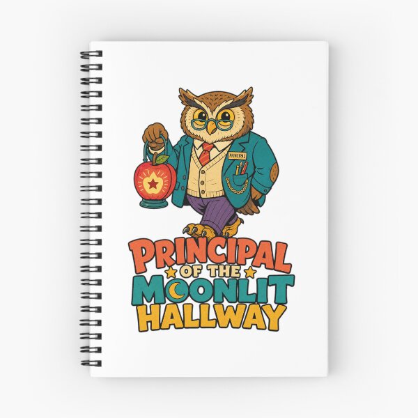 Item preview, Back to School Principal of Moonlit Hallway | Funny School Principal Art designed and sold by Uglyandcute.