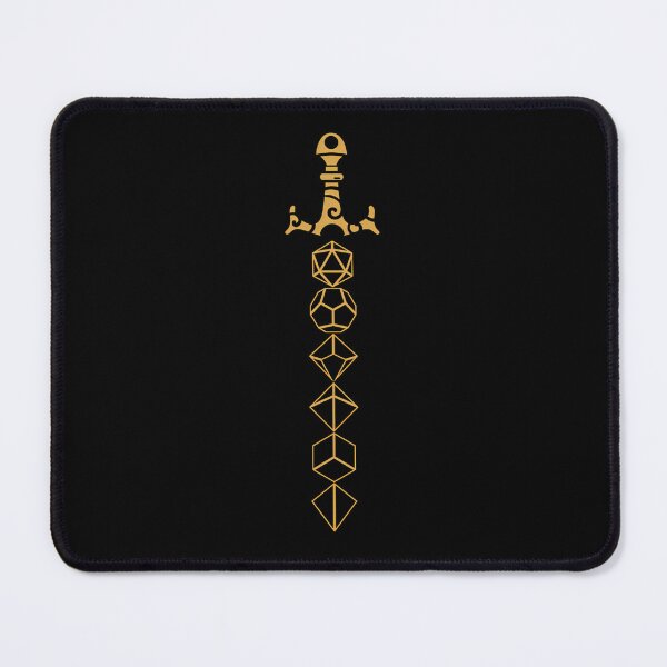 Item preview, Polyhedral Dice Sword Tabletop Gaming Poster designed and sold by Blissful-USA.