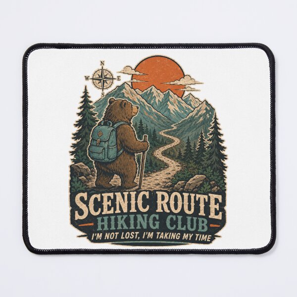 Item preview, Scenic Route Hiking Club – I’m Not Lost, I’m Taking My Time.” designed and sold by NinaCreator.