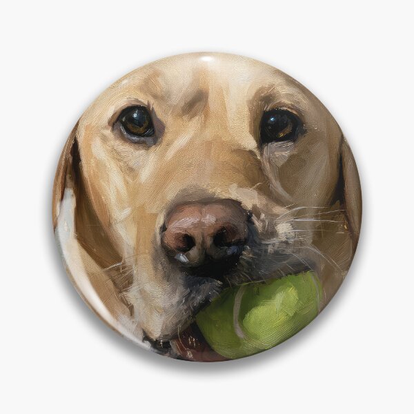 Item preview, Cute Yellow Lab with Ball designed and sold by Elisabeth Lucas.