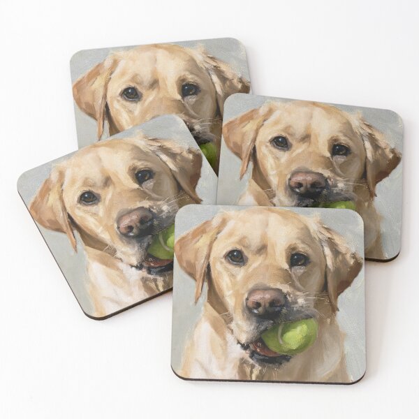 Item preview, Cute Yellow Lab with Ball designed and sold by Elisabeth Lucas.
