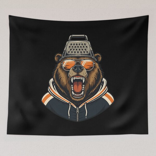 Item preview, Chicago Bear Cheese Grater Hat designed and sold by ArielRome60612.