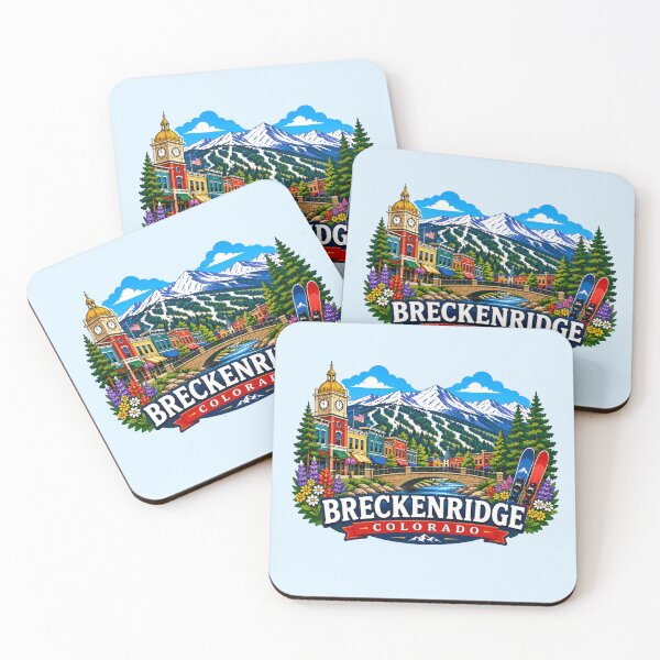 Item preview, Breckenridge, Colorado - Rocky Mountain Ski Town designed and sold by Myra365Art.