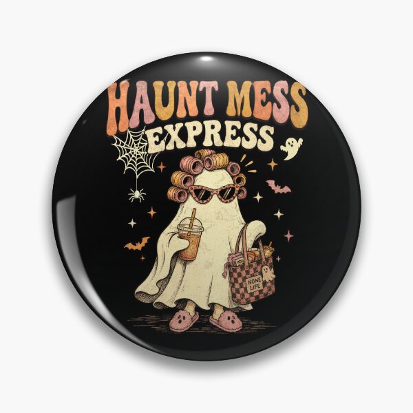 Item preview, Retro Haunt Mess Express Ghost Funny Halloween designed and sold by watanabeee.