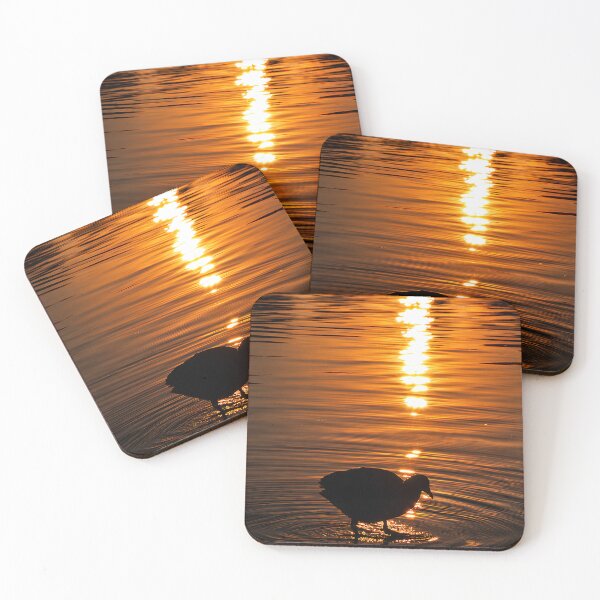 Item preview, Golden Hour Bird Silhouette Water Reflection designed and sold by Extravanganzza.