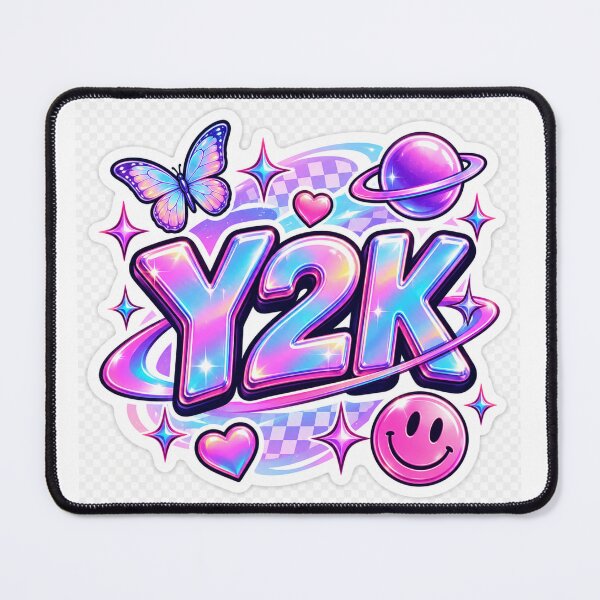 Item preview, Y2K Aesthetic Chrome Retro 2000s Holographic Cute Vaporwave Design designed and sold by MR4me.