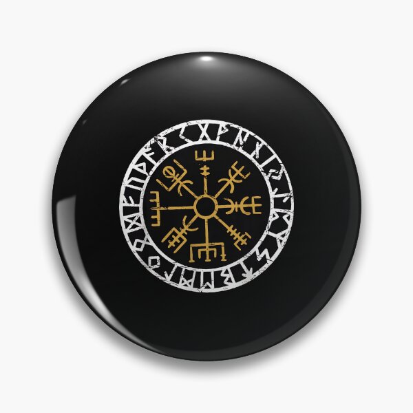 Item preview, Norse Runes Compass Symbol Distress designed and sold by fruscispake.