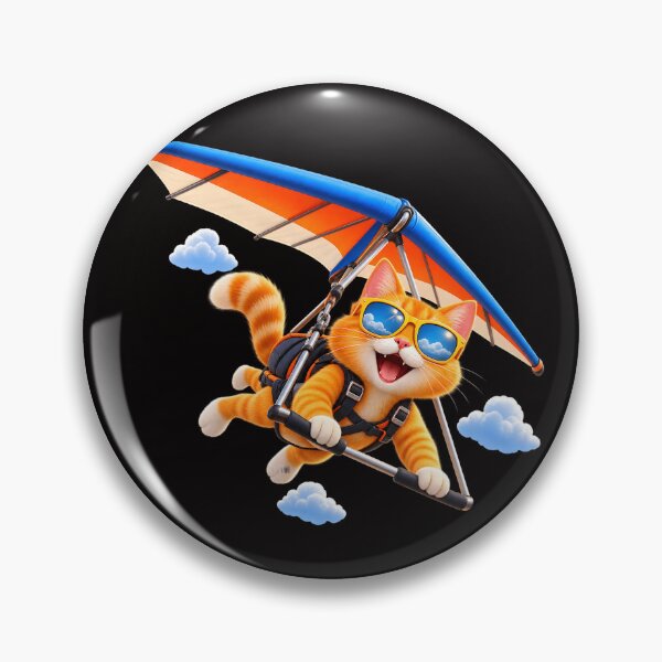 Item preview, Hang Gliding Orange Cat  designed and sold by ARabbitHole.