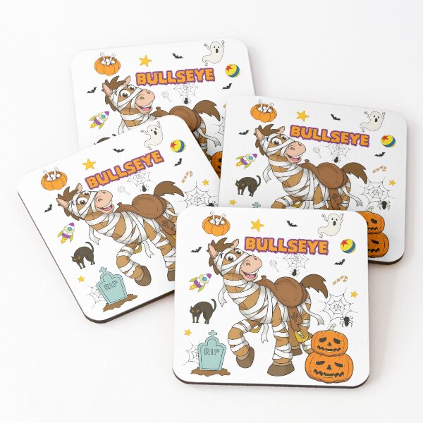 Item preview, Spooky Mummy Horse Halloween Cartoon Bullseye Magic Design designed and sold by JohnFowle28002.