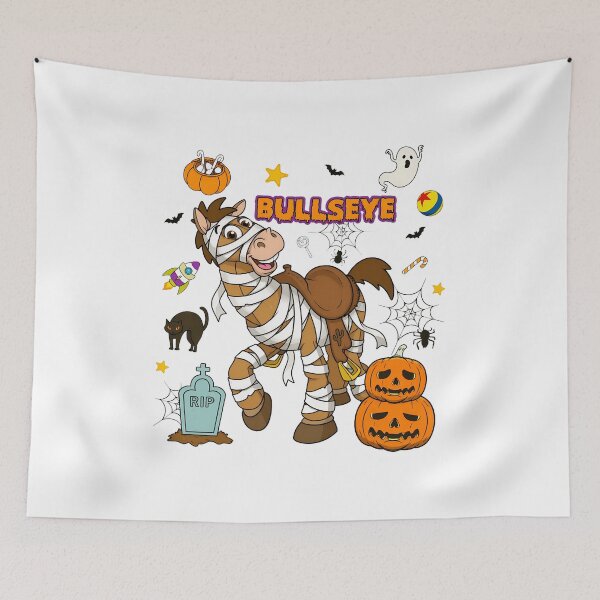 Item preview, Spooky Mummy Horse Halloween Cartoon Bullseye Magic Design designed and sold by JohnFowle28002.