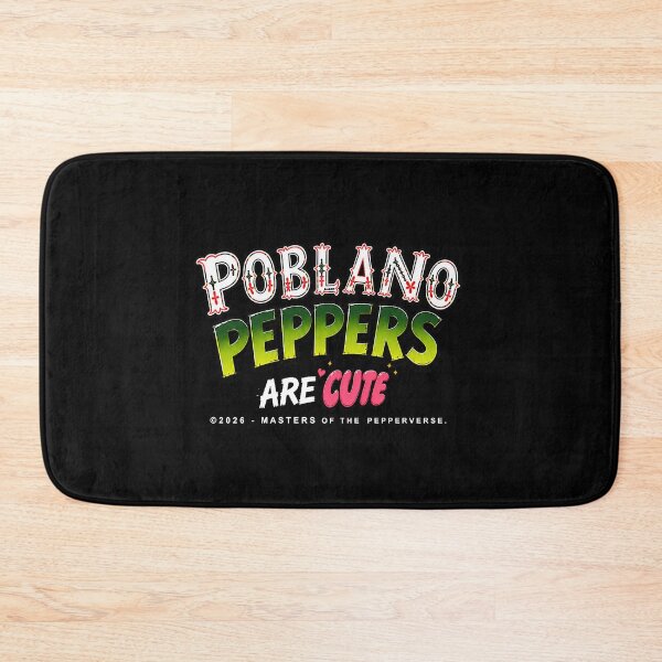 Item preview, Poblano Peppers Are Cute (Black Shirt Edition) designed and sold by Jessie Slamwhorella.