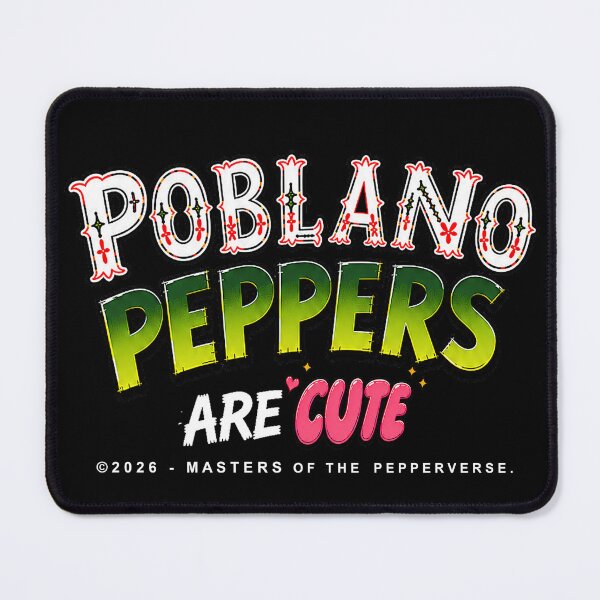 Item preview, Poblano Peppers Are Cute (Black Shirt Edition) designed and sold by Jessie Slamwhorella.