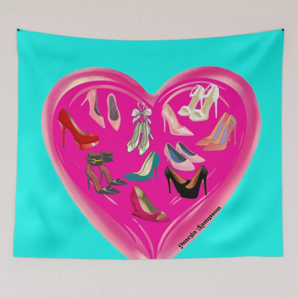 Item preview, Corazón de tacón alto rosa intenso designed and sold by FetUphoria.