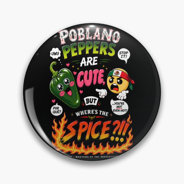 Item preview, Poblano Peppers Are Cute (Black Shirt Edition) designed and sold by Jessie Slamwhorella.