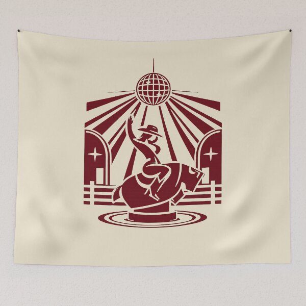 Item preview, Cowgirl Riding Mechanical Bull - Disco Rodeo Graphic designed and sold by JonelCrafts.