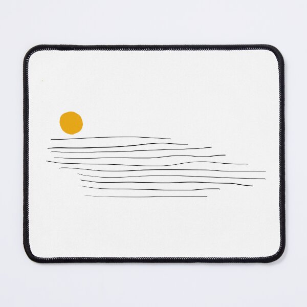 Item preview, Minimalist Yellow Sun Black Background Abstract Circle Art designed and sold by Red Onion.