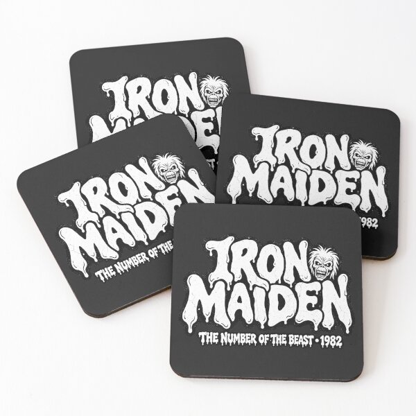 Item preview, Iron Maiden The Number of the Beast 1982 Dark Drip Logo designed and sold by JMS-Artvintage.