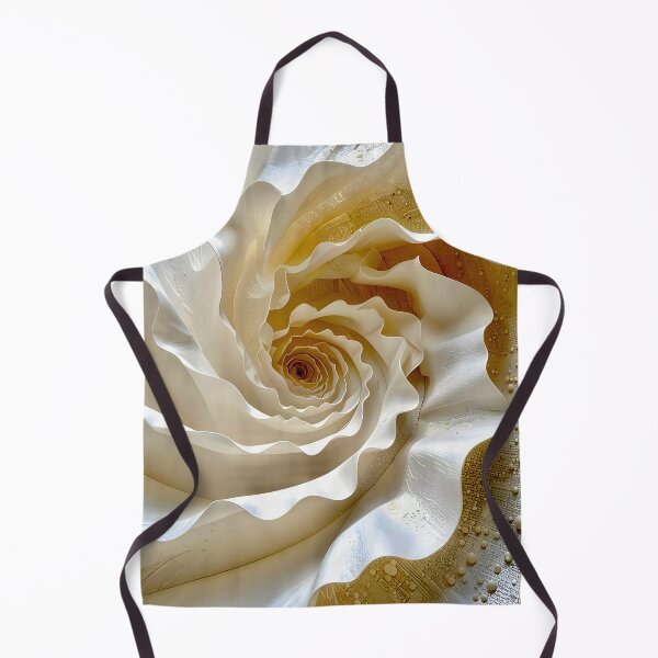 Item preview, Abstract Swirling Pattern in Ivory and White designed and sold by Vicky Brago-Mitchell®.