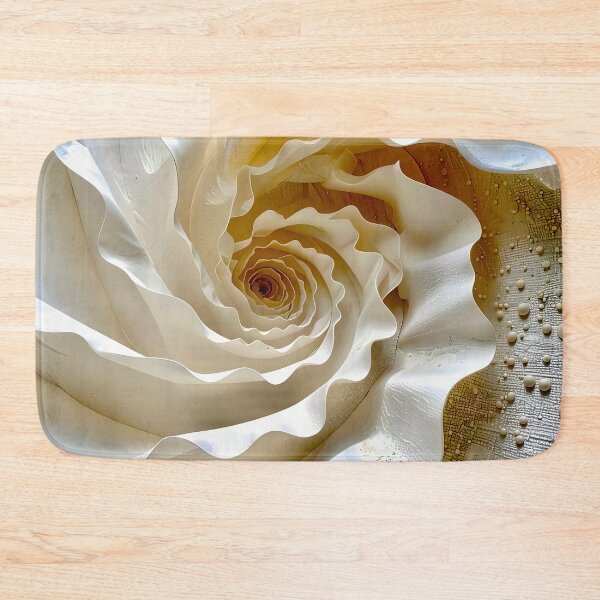 Item preview, Abstract Swirling Pattern in Ivory and White designed and sold by Vicky Brago-Mitchell®.