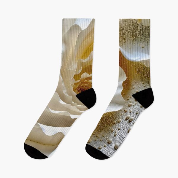 Item preview, Abstract Swirling Pattern in Ivory and White designed and sold by Vicky Brago-Mitchell®.