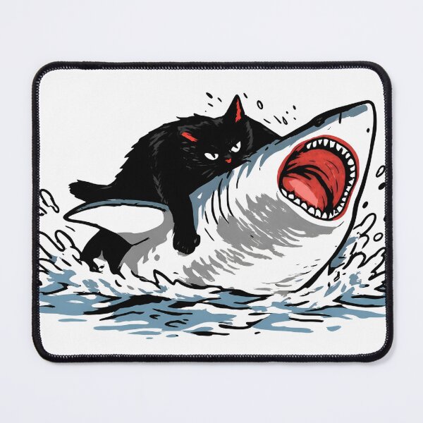 Item preview, Fat Cat Vs Shark designed and sold by bojanridho.