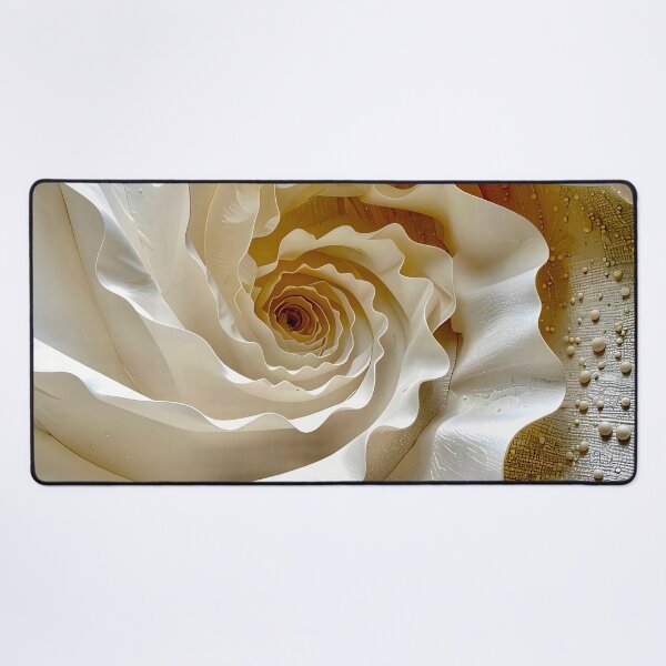 Item preview, Abstract Swirling Pattern in Ivory and White designed and sold by Vicky Brago-Mitchell®.